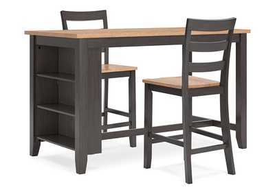 Gesthaven Counter Height Dining Table and 2 Barstools,Signature Design By Ashley