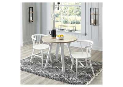 Grannen Dining Table and 2 Chairs,Signature Design By Ashley