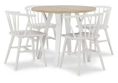 Grannen Dining Table and 4 Chairs,Signature Design By Ashley