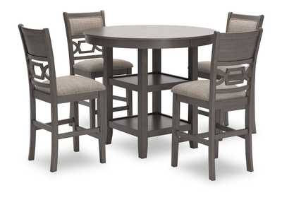 Image for Wrenning Counter Height Dining Table and 4 Barstools (Set of 5)