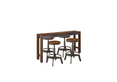 Torjin Counter Height Dining Table and 4 Barstools