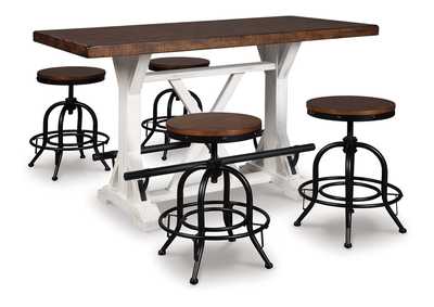 Image for Valebeck Counter Height Dining Table and 4 Barstools