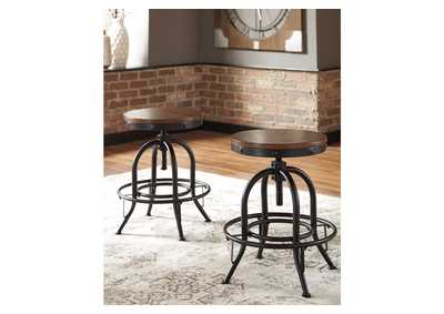 Valebeck Brown Counter Height Bar Stool (Set of 2),Direct To Consumer Express
