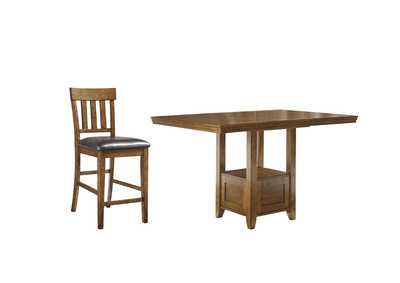 Ralene Counter Height Dining Table and 6 Barstools,Signature Design By Ashley