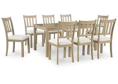 Calmoro Dining Table and 8 Chairs