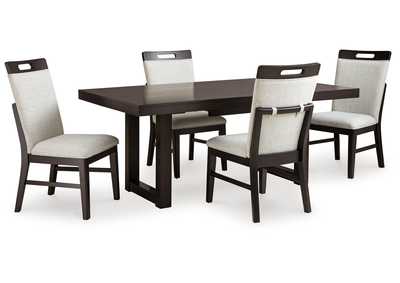 Neymorton Dining Table and 4 Chairs,Signature Design By Ashley