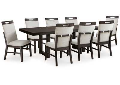 Neymorton Dining Table and 8 Chairs,Signature Design By Ashley