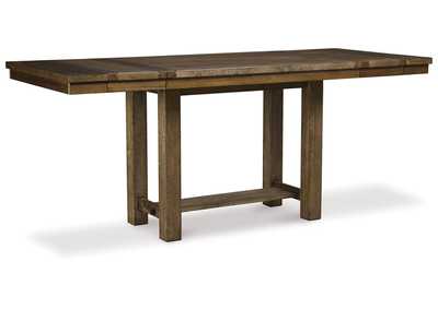 Moriville Counter Height Dining Table and 2 Barstools and Bench,Signature Design By Ashley