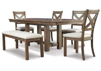 Image for Moriville Dining Table and 4 Chairs and Bench