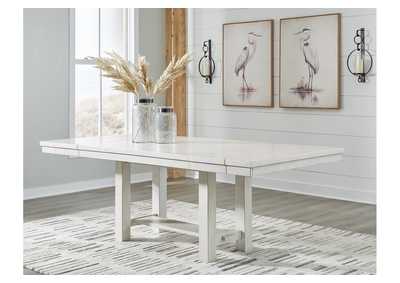 Robbinsdale Dining Table and 4 Chairs with Storage,Signature Design By Ashley