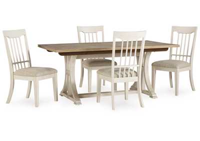 Shaybrock Dining Table and 4 Chairs with Storage,Benchcraft
