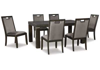 Hyndell Dining Table and 6 Chairs,Signature Design By Ashley
