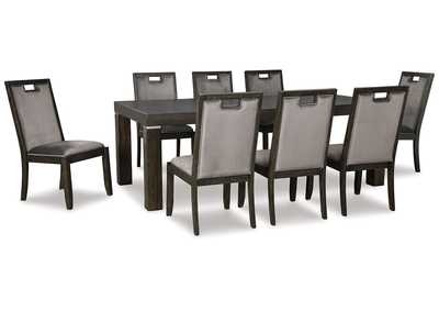 Hyndell Dining Table and 8 Chairs,Signature Design By Ashley