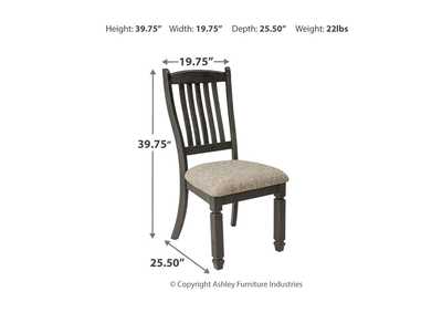 Tyler Creek 2-Piece Dining Room Chair,Signature Design By Ashley