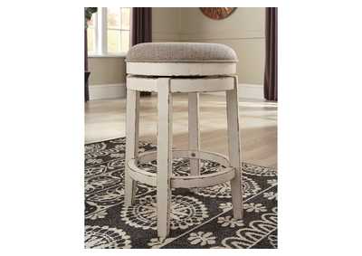 Realyn Chipped White Bar Stool,Direct To Consumer Express
