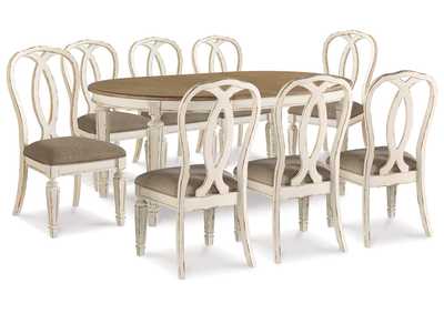 Realyn Dining Table and 8 Chairs,Signature Design By Ashley