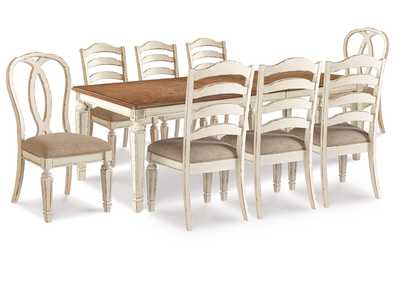 Realyn Dining Table with 8 Chairs,Signature Design By Ashley