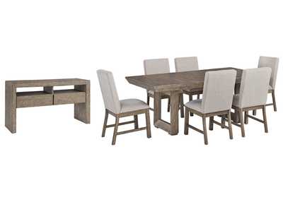 Langford Dining Table and 6 Chairs with Storage,Millennium