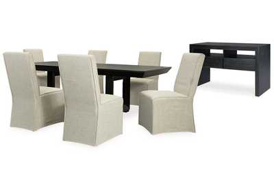 Image for Londer Dining Table and 6 Chairs with Storage