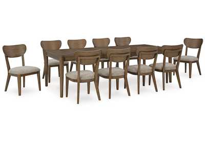 Roanhowe Dining Table and 10 Chairs