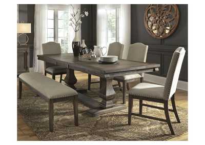 Johnelle Dining Table and 4 Chairs and Bench,Millennium