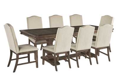 Johnelle Dining Table and 8 Chairs,Millennium