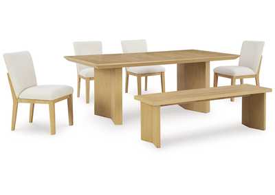 Whittgate Dining Table and 4 Chairs and Bench