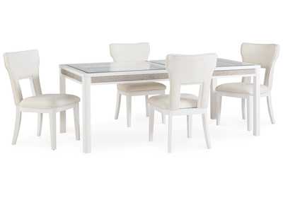 Chalanna Dining Table and 4 Chairs,Signature Design By Ashley