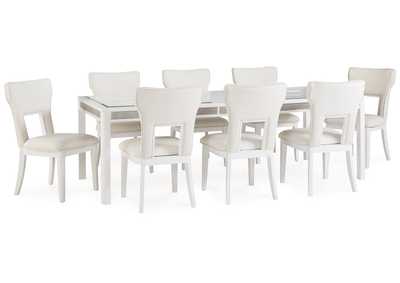 Chalanna Dining Table and 8 Chairs,Signature Design By Ashley