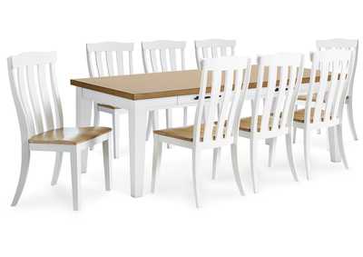 Ashbryn Dining Table and 8 Chairs,Signature Design By Ashley