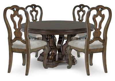 Maylee Dining Table and 4 Chairs with Storage,Signature Design By Ashley