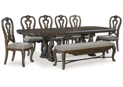 Image for Maylee Dining Table and 6 Chairs and Bench