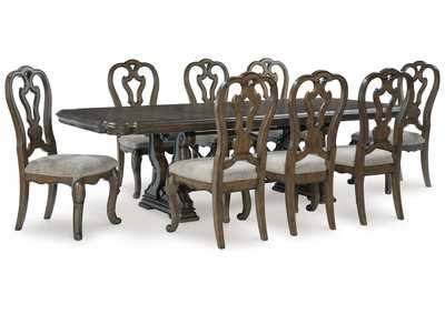 Maylee Dining Table and 8 Chairs,Signature Design By Ashley