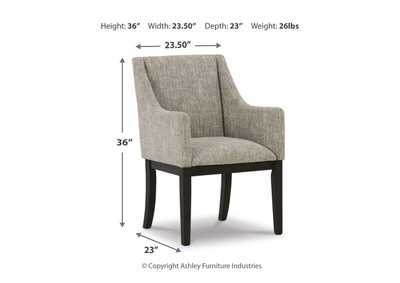 Burkhaus Dining Arm Chair,Signature Design By Ashley