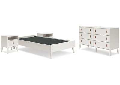 Aprilyn Twin Platform Bed with Dresser and 2 Nightstands