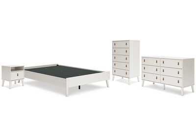 Aprilyn Full Platform Bed with Dresser, Chest and Nightstand