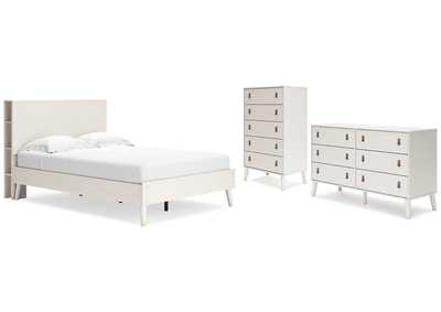 Aprilyn Full Bookcase Bed with Dresser and Chest