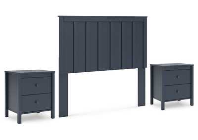 Simmenfort Full Panel Headboard with 2 Nightstands,Signature Design By Ashley