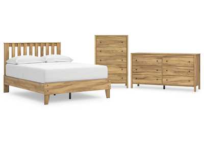 Bermacy Full Platform Panel Bed with Dresser and Chest,Signature Design By Ashley