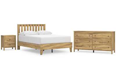 Bermacy Full Platform Panel Bed with Dresser and Nightstand,Signature Design By Ashley