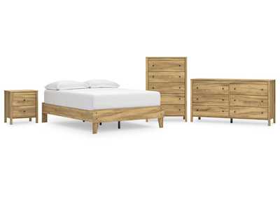 Bermacy Full Platform Bed with Dresser, Chest and Nightstand,Signature Design By Ashley