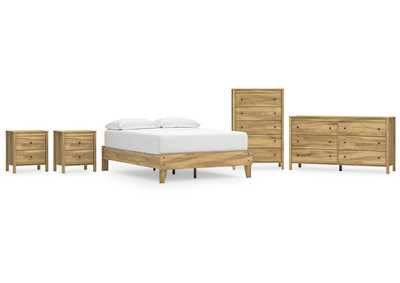 Bermacy Full Platform Bed with Dresser, Chest and 2 Nightstands,Signature Design By Ashley