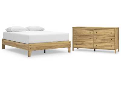 Bermacy Queen Platform Bed with Dresser,Signature Design By Ashley