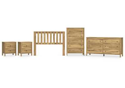 Bermacy Full Panel Headboard with Dresser, Chest and 2 Nightstands,Signature Design By Ashley