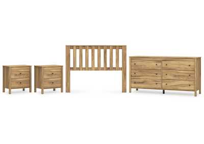 Bermacy Full Panel Headboard with Dresser and 2 Nightstands,Signature Design By Ashley