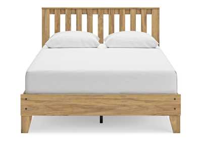 Bermacy Queen Platform Panel Bed with 2 Nightstands,Signature Design By Ashley