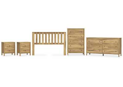 Bermacy Queen Panel Headboard with Dresser, Chest and 2 Nightstands,Signature Design By Ashley