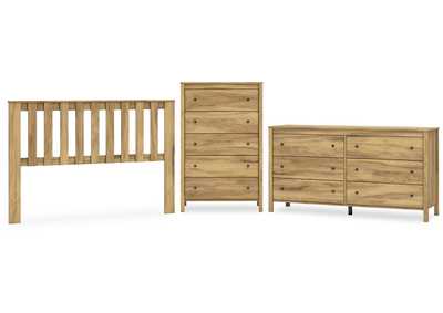 Bermacy Queen Panel Headboard with Dresser and Chest,Signature Design By Ashley