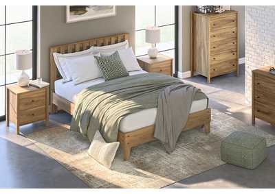 Bermacy Full Platform Bed with Dresser, Chest and 2 Nightstands,Signature Design By Ashley