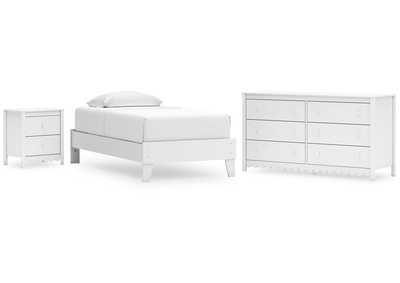 Hallityn Twin Platform Bed with Dresser and Nightstand,Signature Design By Ashley